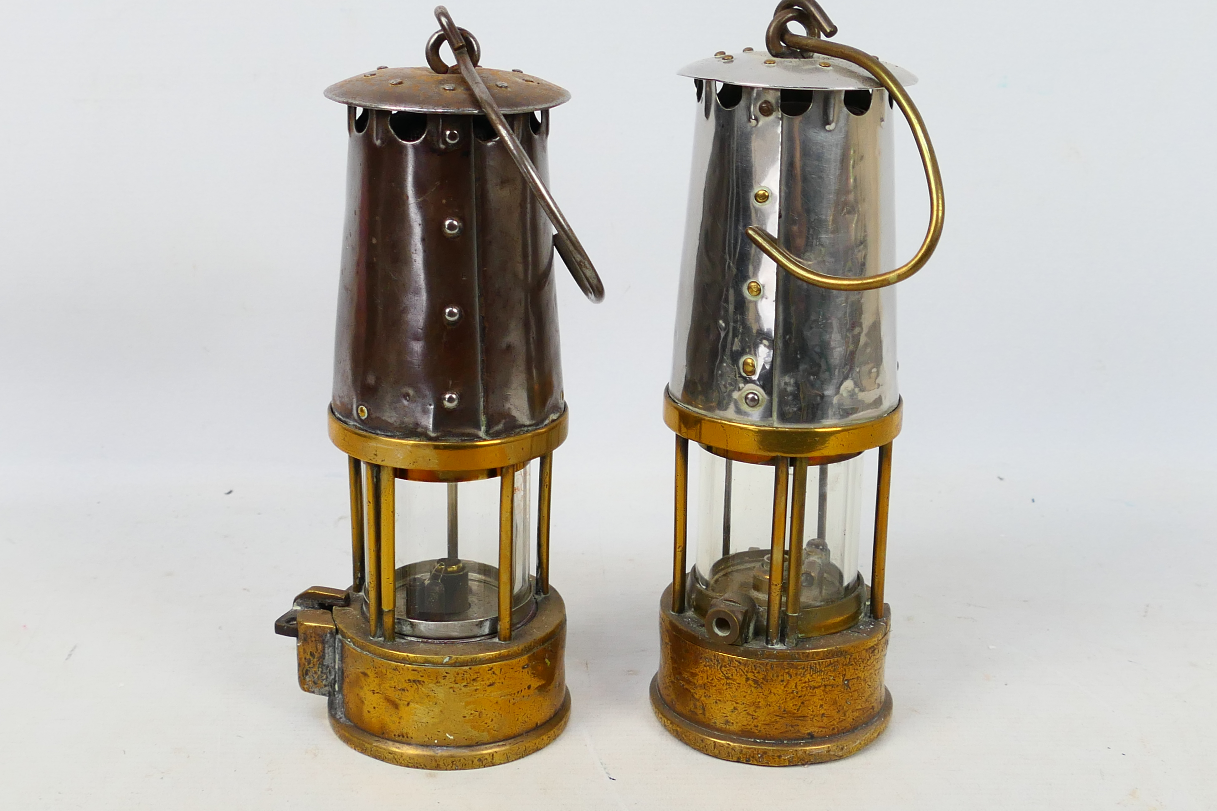 Two Eccles Protector Lamp & Lighting Company Ltd safety lamps comprising a type SL and a type 6, - Image 5 of 7