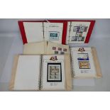 Philately - Five albums of Royal commemo