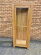 A good quality single door, light oak di