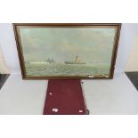 John Cromby - A framed oil on canvas dep
