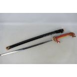 Decorative Japanese style sword with dra