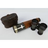 A Dollond London three draw telescope Te