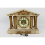 A mantel clock of architectural form, Ar
