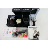 A quantity of boxed fashion watches to include Storm, Lorus, Huawei, Sekonda and other.