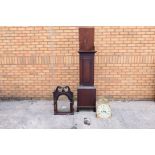 Longcase clock - an oak cased weight driven longcase clock for restoration,