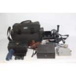 Photography - Lot to include a Panasonic video camera, Minoltina film camera and other.
