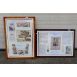 Two limited edition display montages to include The Art Of The Austin Seven and City Of Birmingham