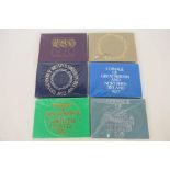 Six Royal Mint Coinage Of Great Britain & Northern Ireland coin sets comprising 1970, 1972, 1975,