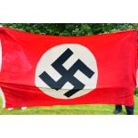 A large NSDAP party flag / banner, marked Gosch 2 X 3,35,