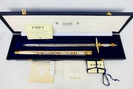 An Elizabeth II "Golden Jubilee" commemorative sword by Wilkinson Sword,