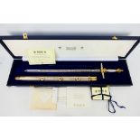 An Elizabeth II "Golden Jubilee" commemorative sword by Wilkinson Sword,