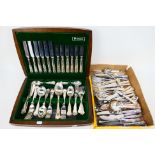 A canteen of Oneida silver plated, Kings pattern cutlery,