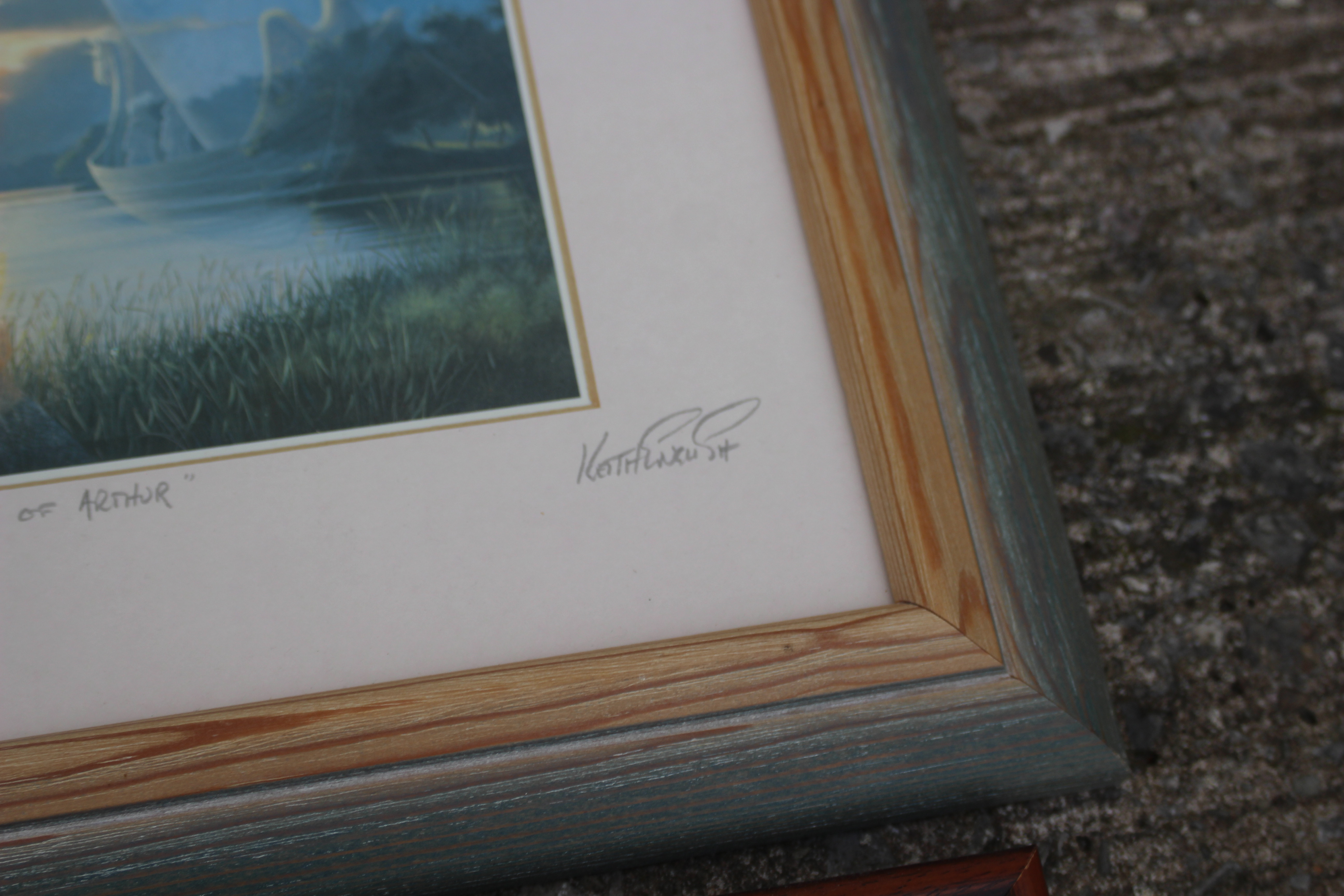 A collection of pictures to include a limited edition Peter Partington etching entitled Snipe In - Image 4 of 6