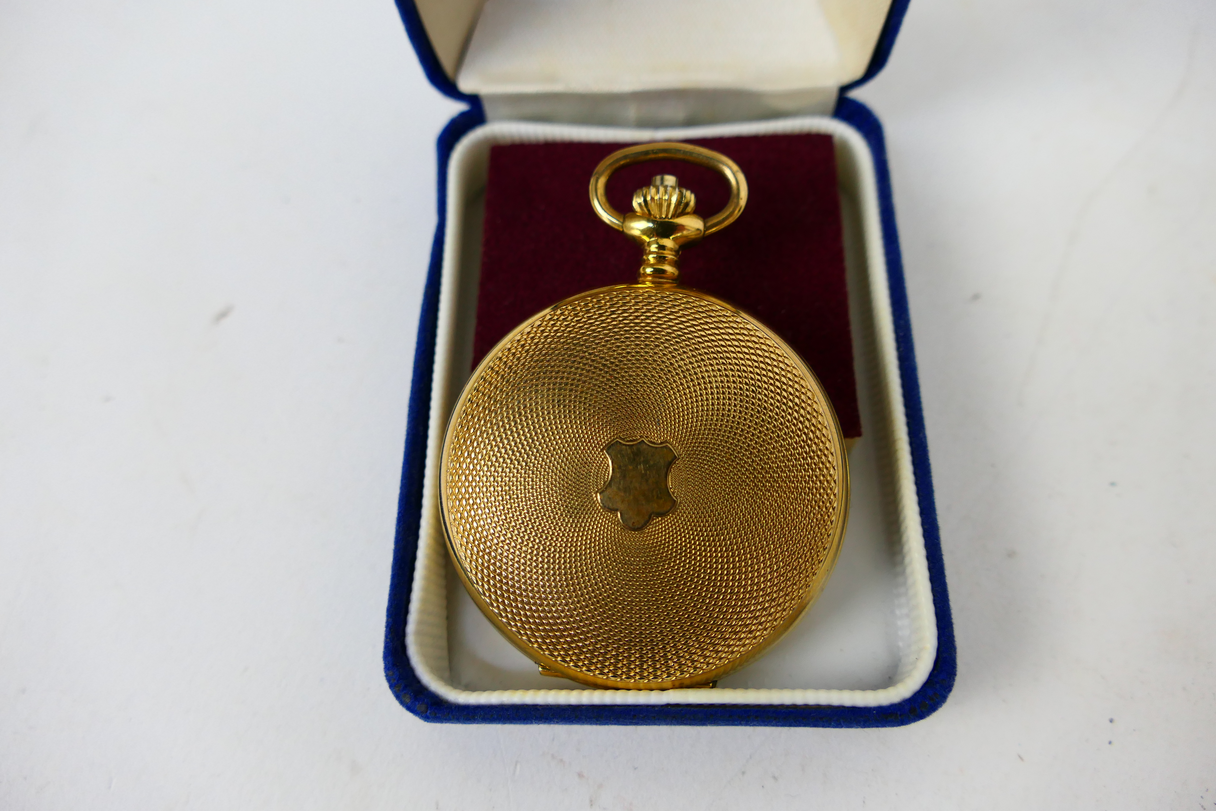 Lot to include a gold plated full hunter pocket watch, - Image 3 of 4