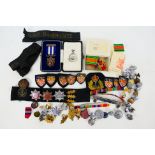 Lot to include militaria, fire service buttons,