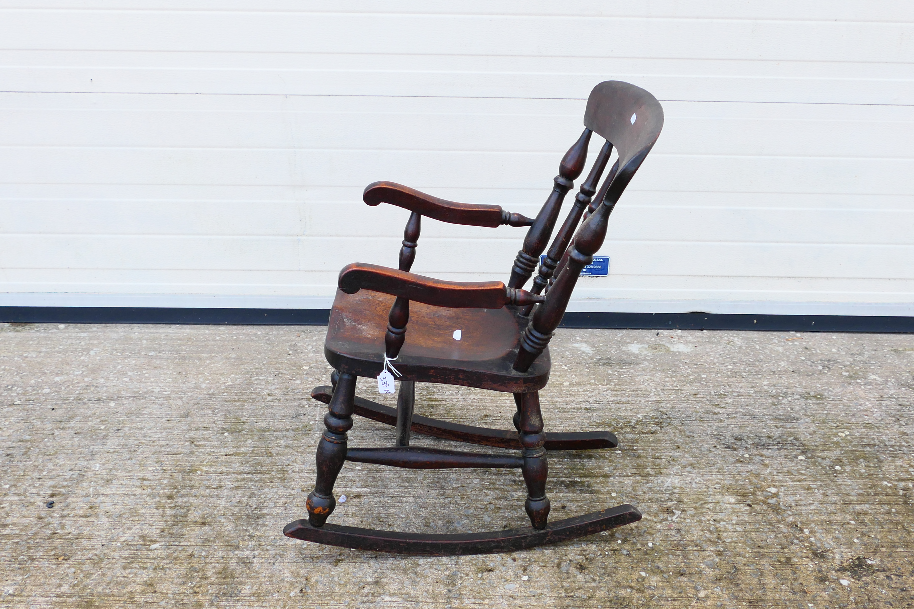 Child's Rocking Chair. A wooden, children's rocking chair. - Image 3 of 3