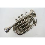 A vintage cornet marked 'Boosey' and Bessons & Co,