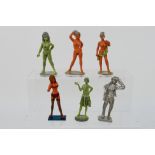 A group of predominantly Acorn white metal miniature figures designed by Cliff Sanderson,