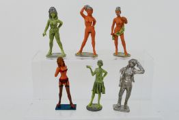 A group of predominantly Acorn white metal miniature figures designed by Cliff Sanderson,