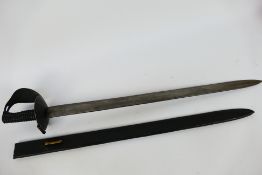 An 1845 Pattern Naval Cutlass, blade stamped VR with crown above and marked Mole,