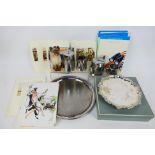 Lot to include plated ware, a collection of ephemera relating to the P&O cruise ship Canberra,