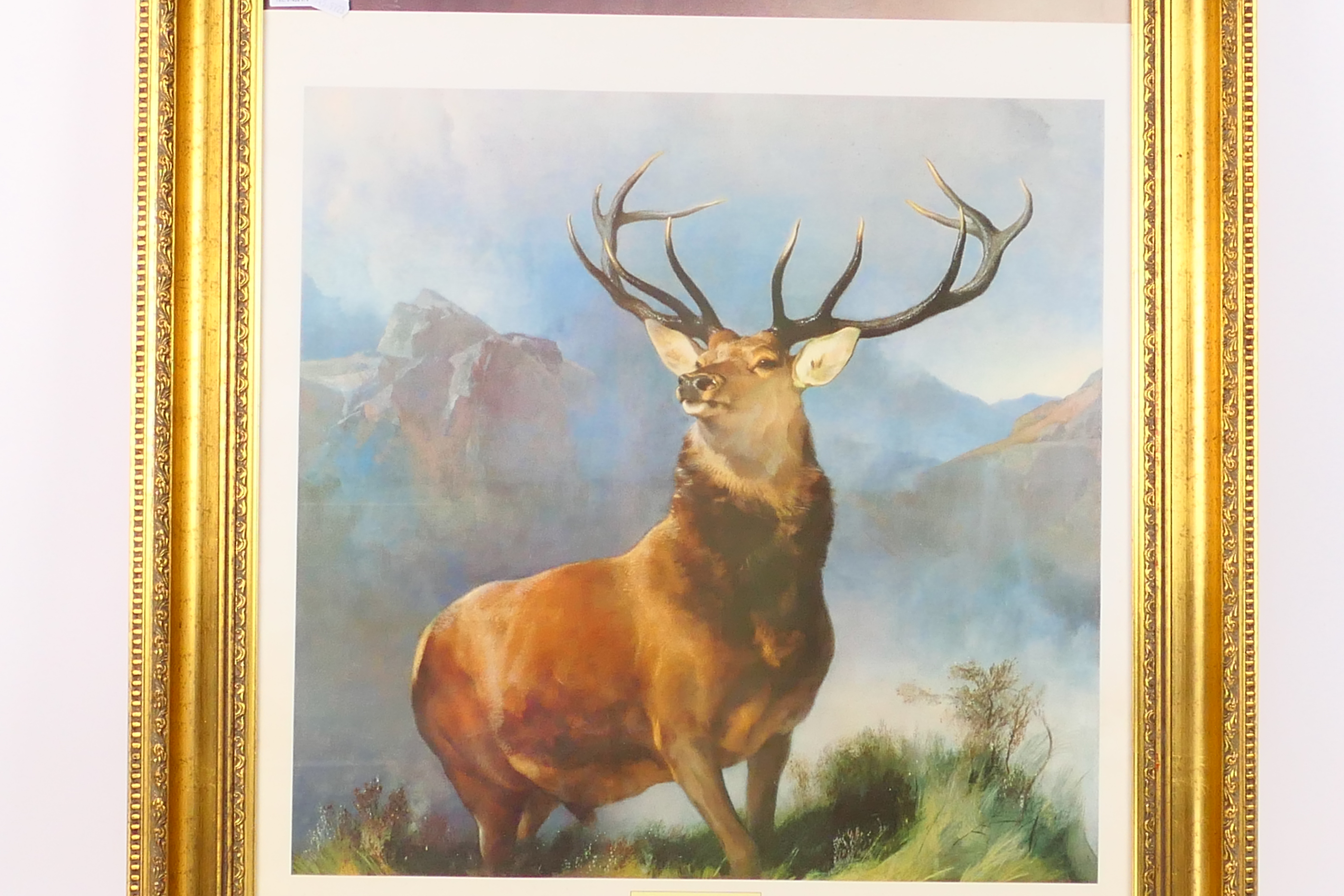 A gilt framed print after Sir Edwin Landseer, The Monarch Of The Glen, - Image 2 of 3