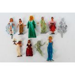 A collection of Greenwood & Ball, Sanderson miniature white metal figures and similar, painted,