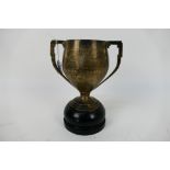 A George V silver trophy of Art Deco design, London assay 1934,