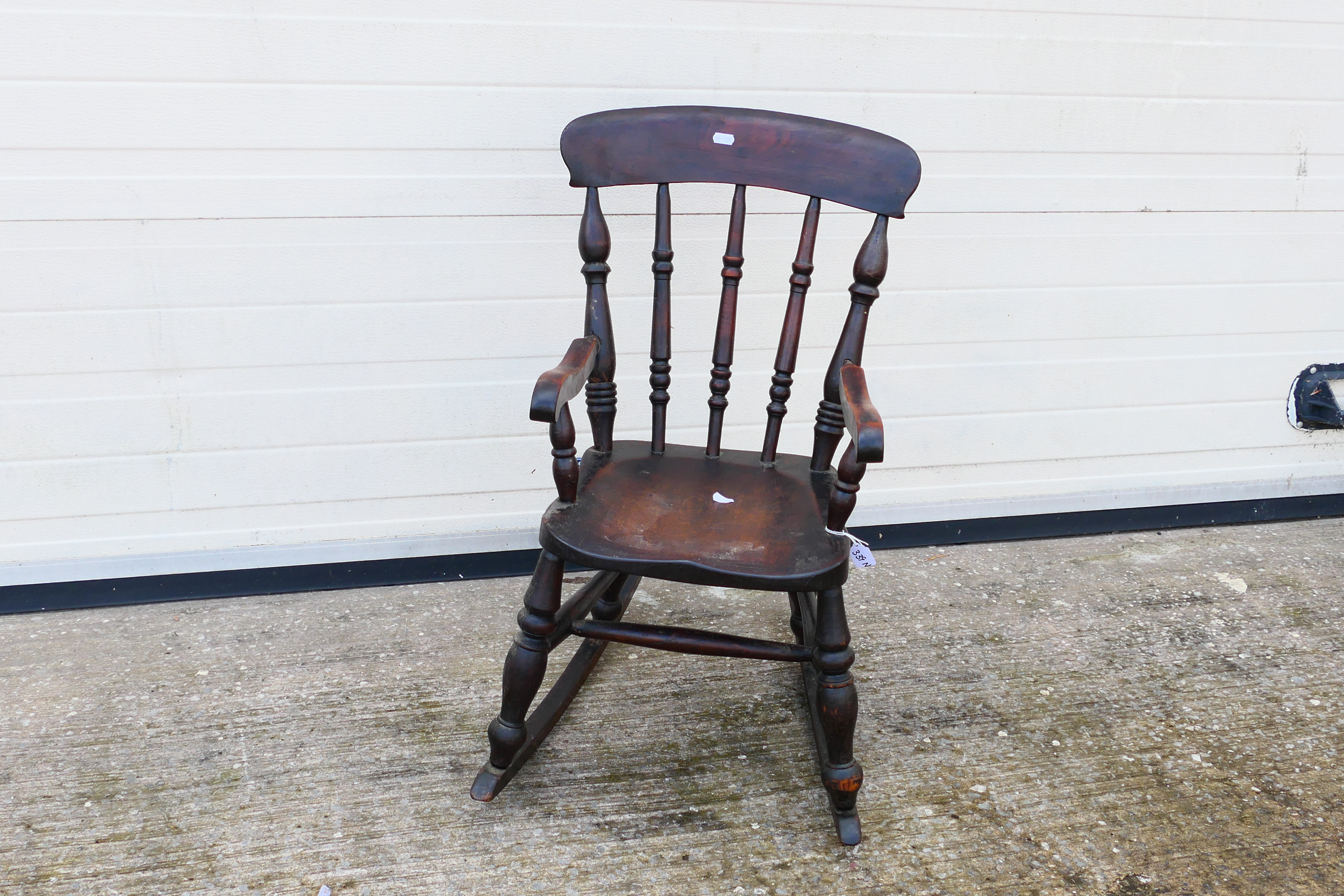 Child's Rocking Chair. A wooden, children's rocking chair. - Image 2 of 3