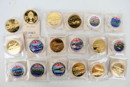 Commemorative Coins - A collection of aviation related coins to include British Military Aircraft