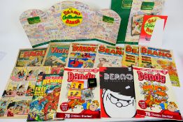 Mixed ephemera comprising comics to include Victor, The Beano,