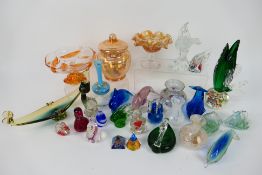 Glassware to include Caithness, Laugharne Glass, Murano style comprising vases,