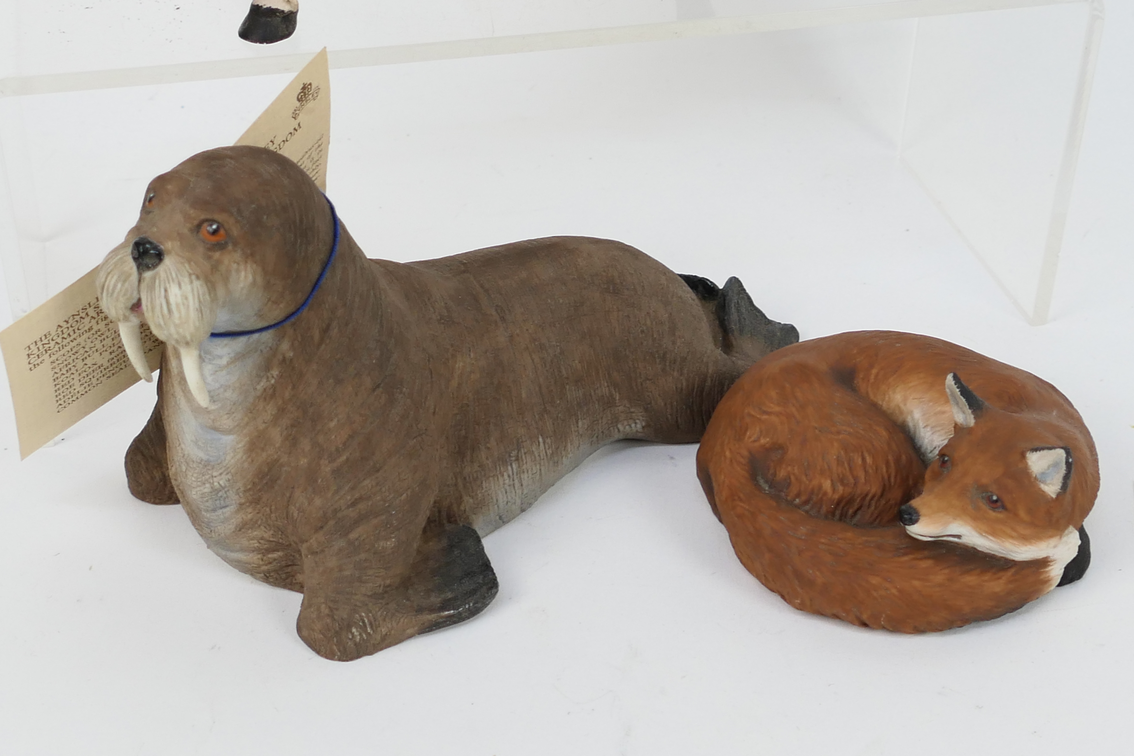 Lot to include two Aynsley animal figures from the Aynsley Animal Kingdom collection comprising Red - Image 4 of 4