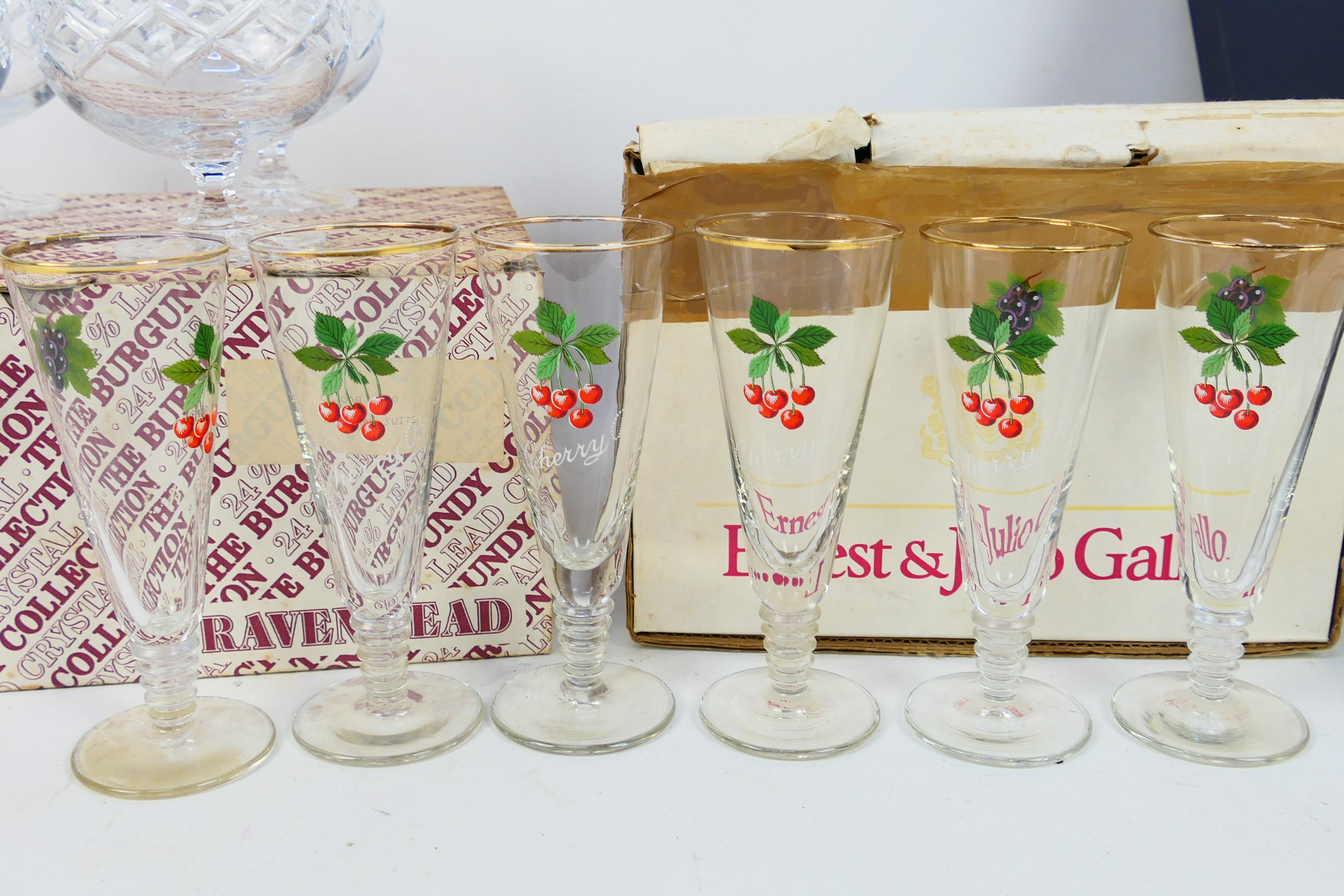 Glassware to include Babycham advertising glasses, cherry brandy and other. - Image 3 of 4