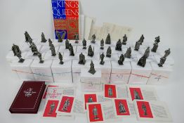 Thirty five miniature pewter figures fro