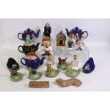 A collection of promotional Tetley Tea wares to include teapots, toast rack,