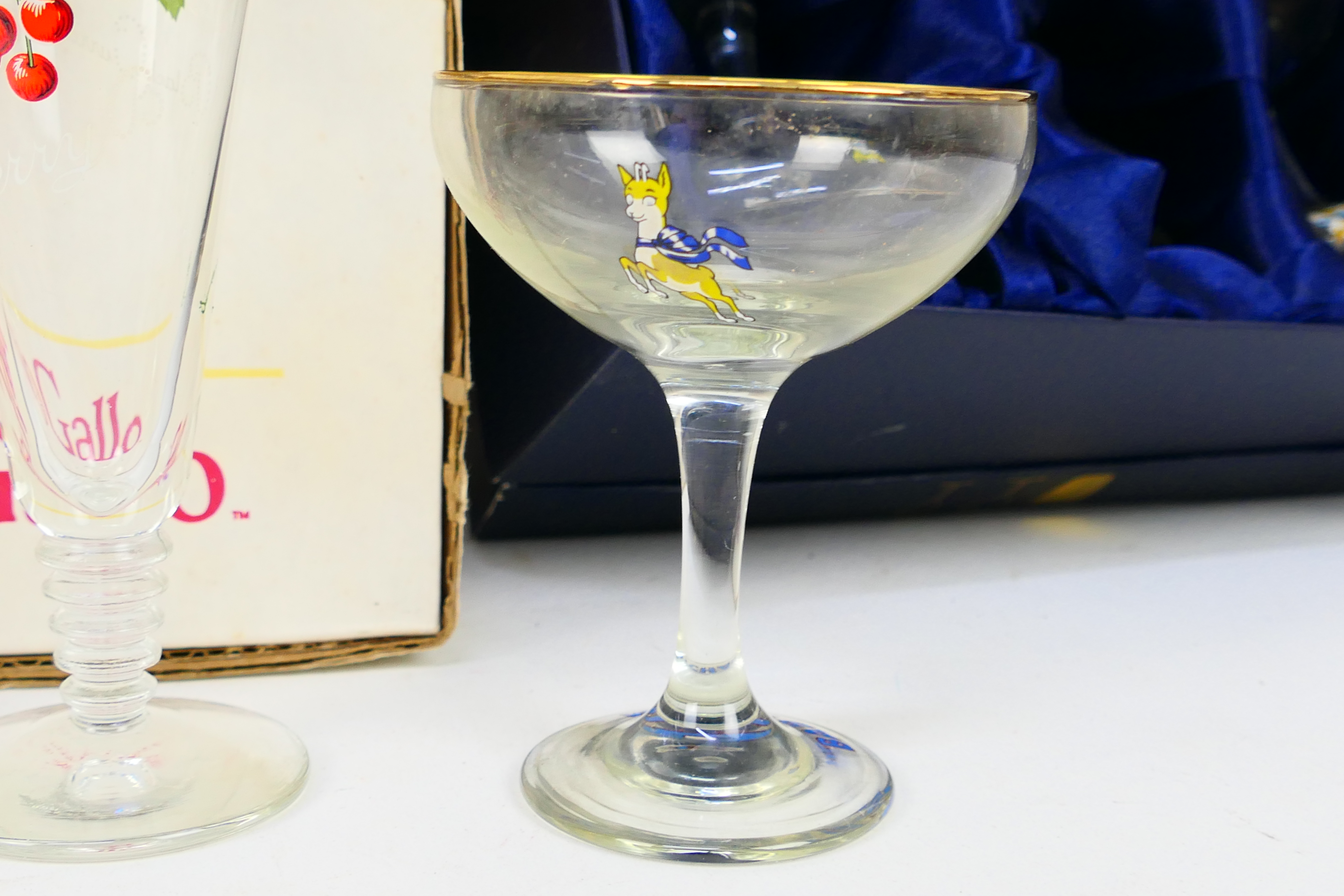 Glassware to include Babycham advertising glasses, cherry brandy and other. - Image 4 of 4