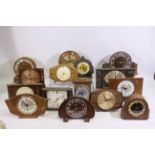 A collection of vintage clocks to include Metamec, Smiths, Bentima, Ferranti and other.