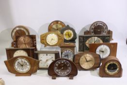 A collection of vintage clocks to include Metamec, Smiths, Bentima, Ferranti and other.