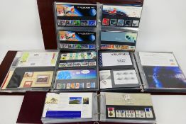 Philately - Four albums of Royal Mail Mint Stamp Presentation Packs Australian Mint Stamps,