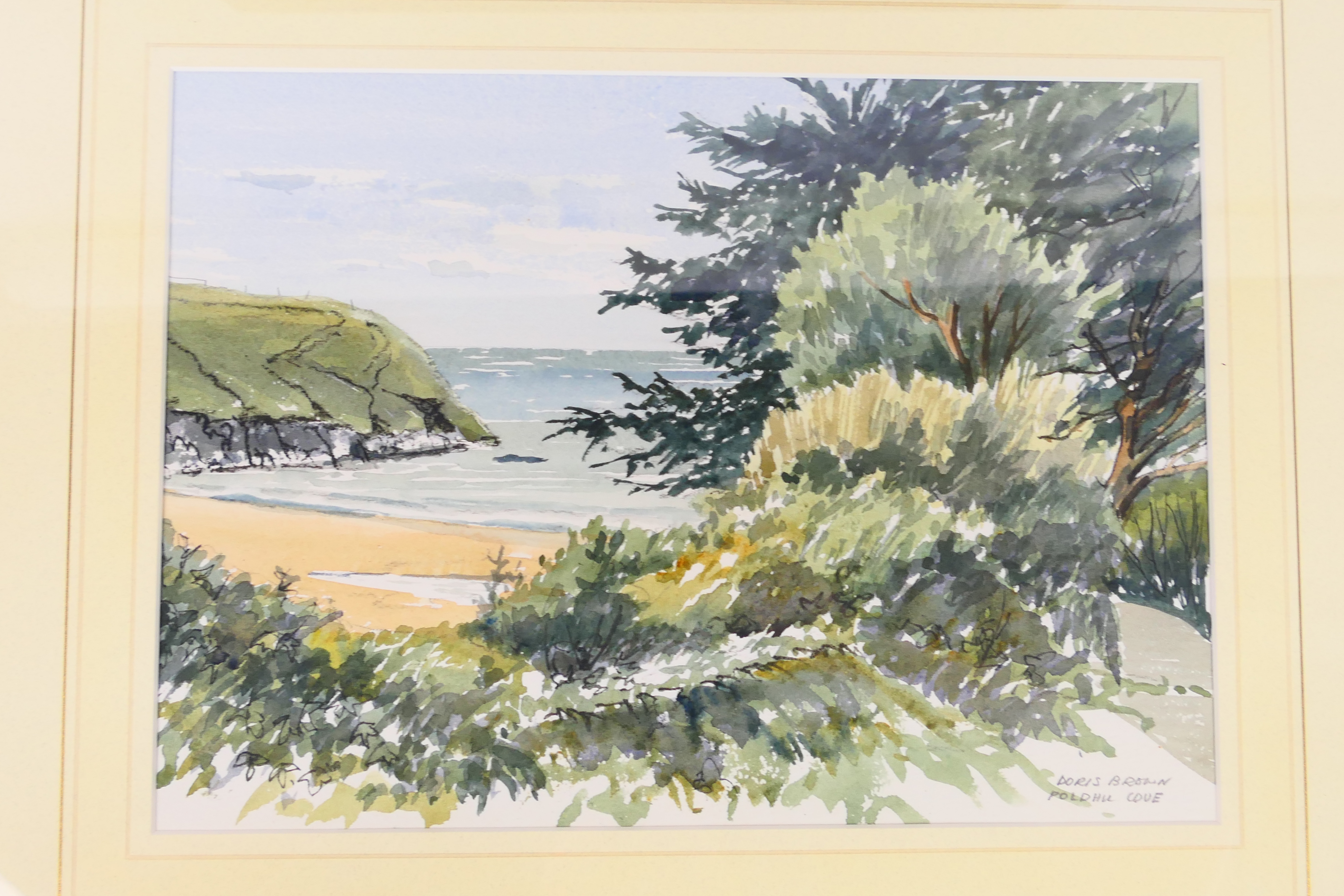 Two framed pictures to include a watercolour landscape scene and a still life, - Image 2 of 3