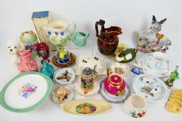 Mixed ceramics to include Royal Doulton, Aynsley, Royal Worcester, Copeland Spode and other.
