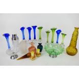 A collection of glassware to include Art Deco style and other.