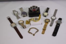 A collection of wrist watches to include Carvel, Christin Lars, Eigar, Ingersoll and other.