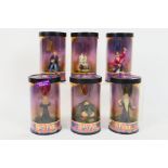 A set of six Enesco Harry Potter Hero Series Mini Figures contained in original packaging.