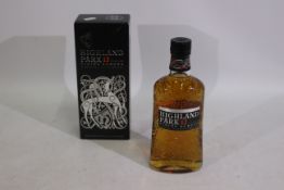 A 700ml bottle of Highland Park 12 year old Viking Honour single malt whisky, 40% ABV,