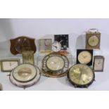 A collection of vintage clocks to include Smiths, Acctim, Metamec comprising desk clocks,