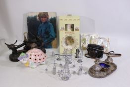 Lot to include plated ware, camera, ceramics and other.