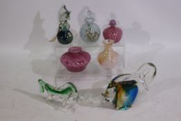 Glassware to include Mdina, Caithness, Murano and other.