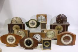 A collection of vintage clocks to include Metamec, Westclox, Smiths and other.